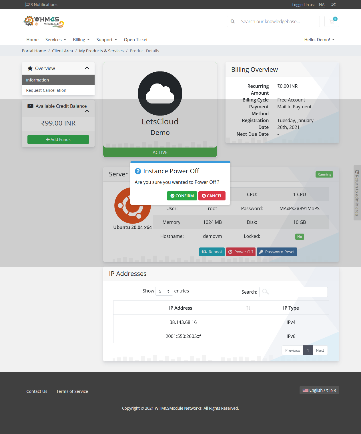 LetsCloud Automation WHMCS Module