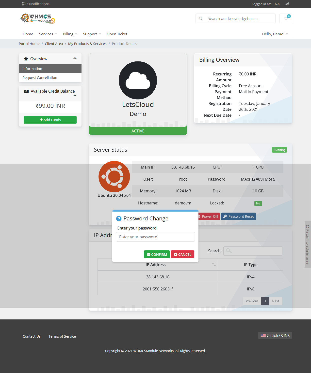 LetsCloud Automation WHMCS Module