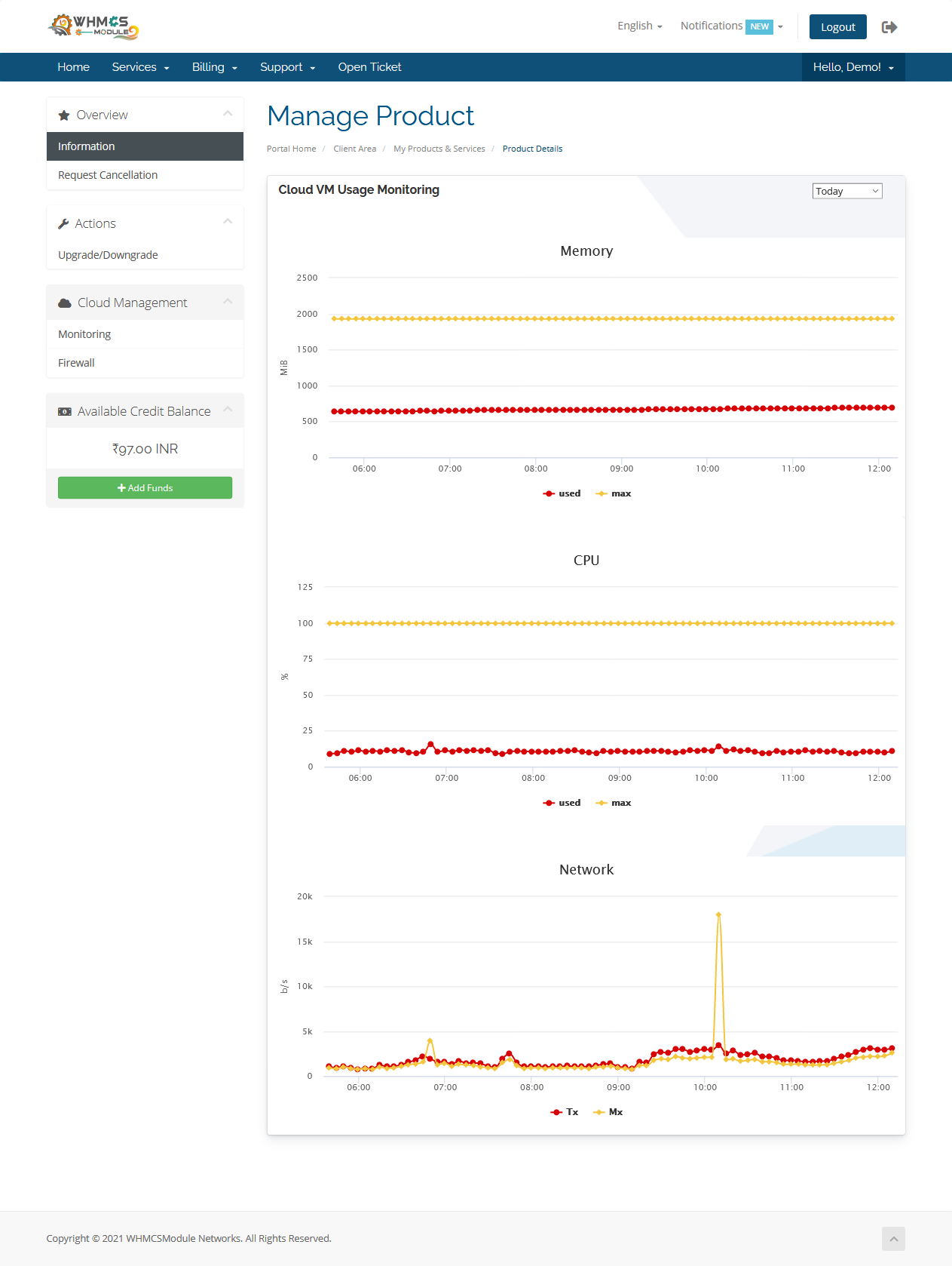 OVH Instance Cloud Automation WHMCS Module