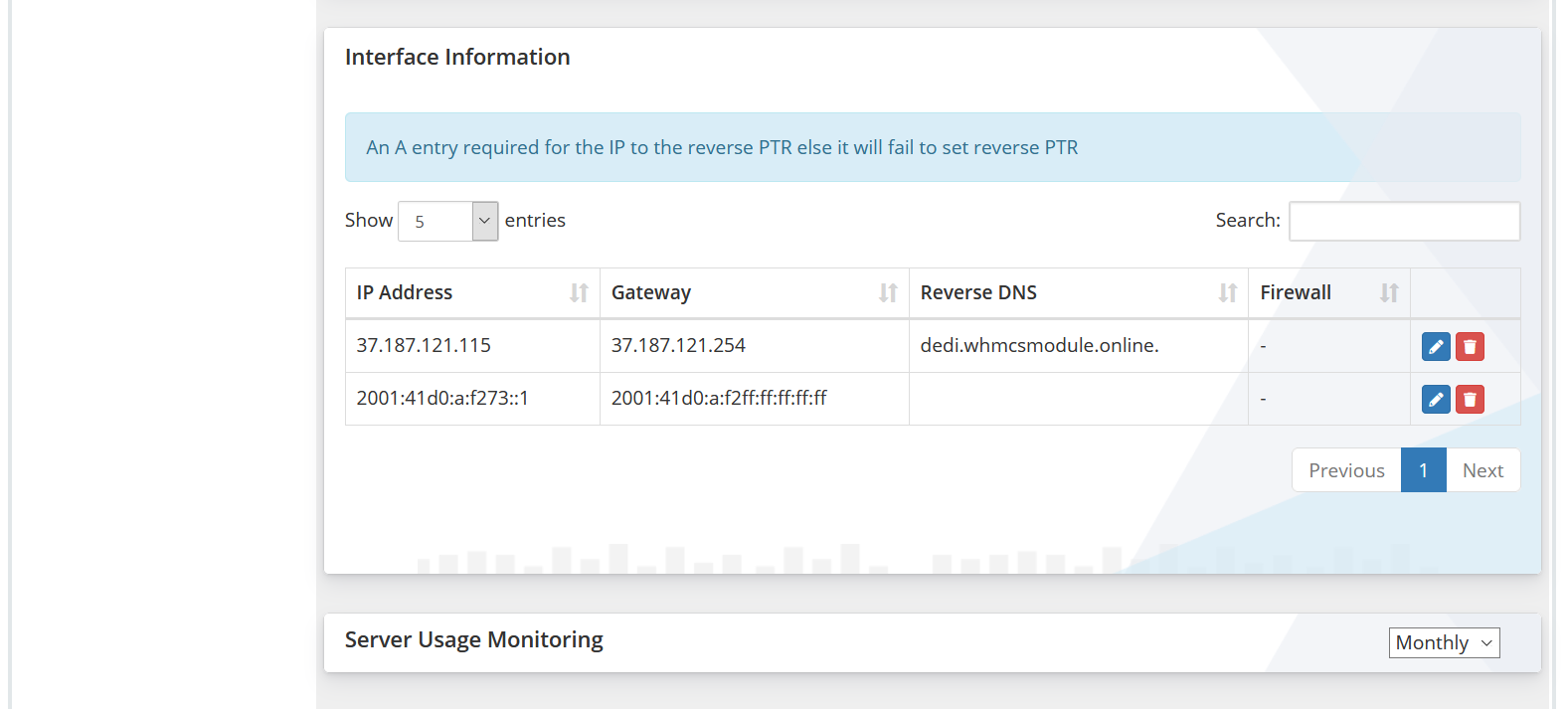 OVH Automation WHMCS Module Lagom Theme