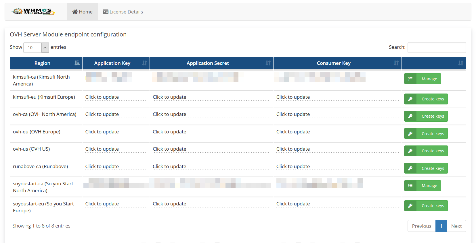 Openstack Cloud Automation WHMCS Module