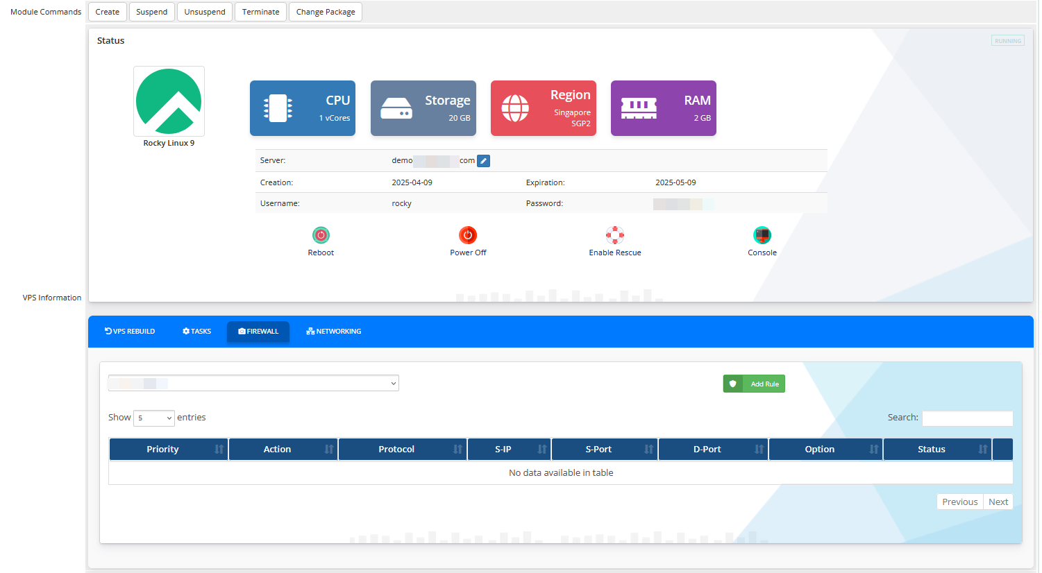 OVH Automation WHMCS Module Lagom Theme