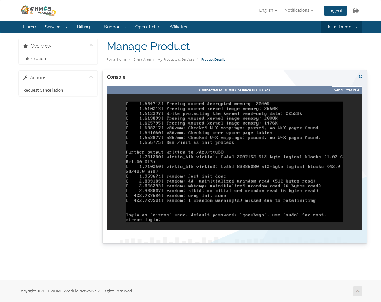 OpenStack Automation for WHMCS