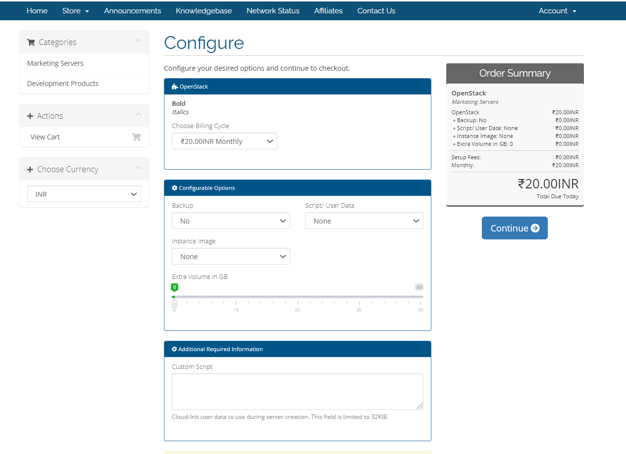 OpenStack WHMCS Module