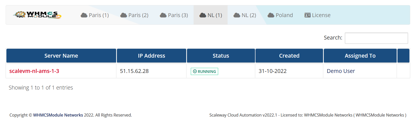 Scaleway Instances Automation WHMCS Module