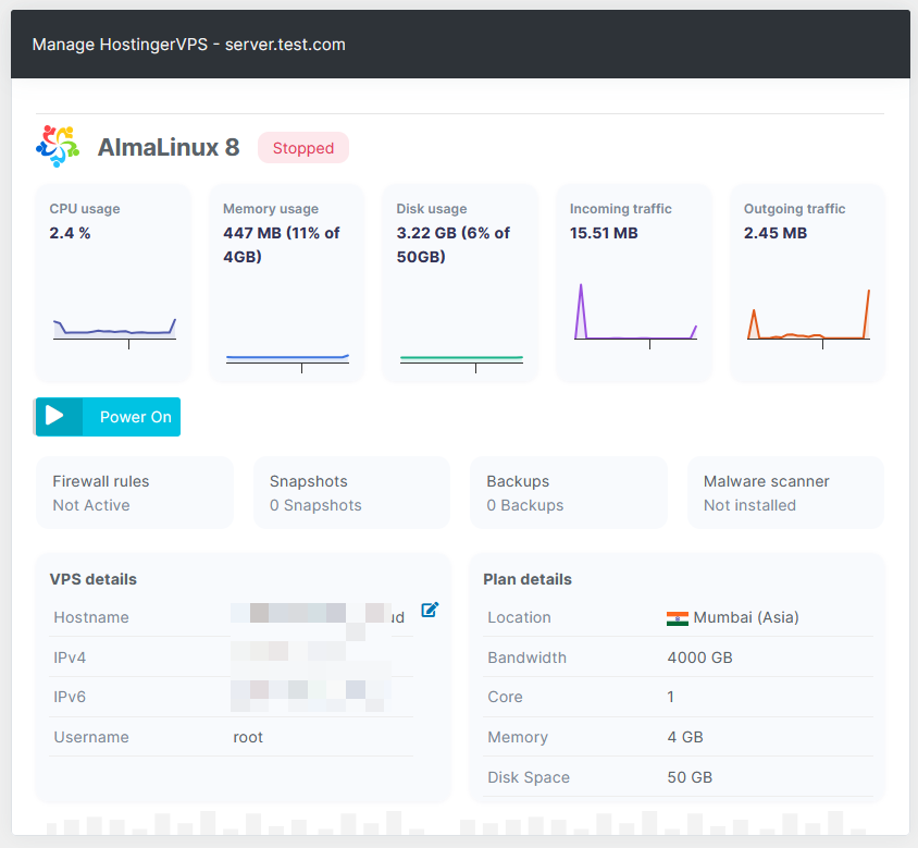 Hostinger KVM VPS Automation Blesta Module