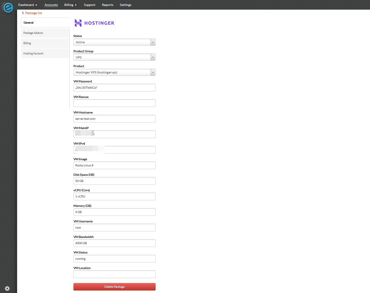 Hostinger VPS Clientexec