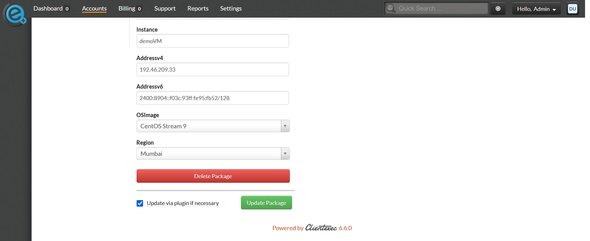 Linode VPS Clientexec Module