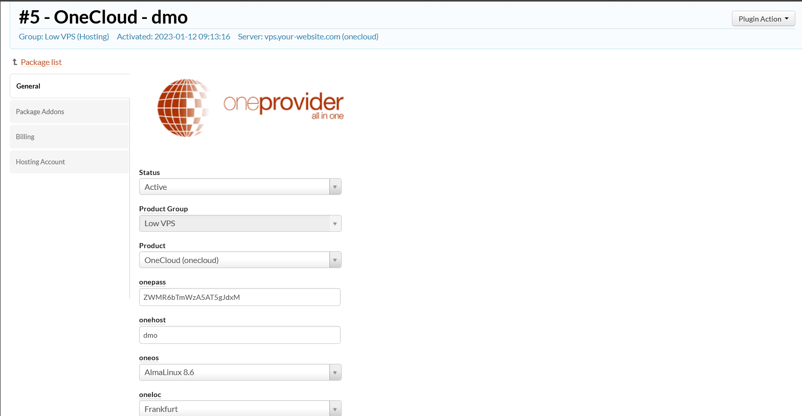 Oneprovider Clientexec Module