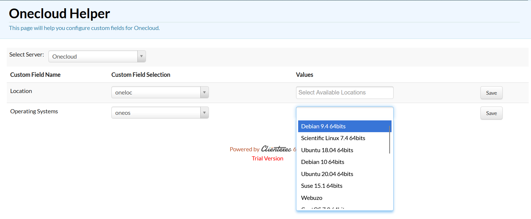 Clientexec OneCloud Automation