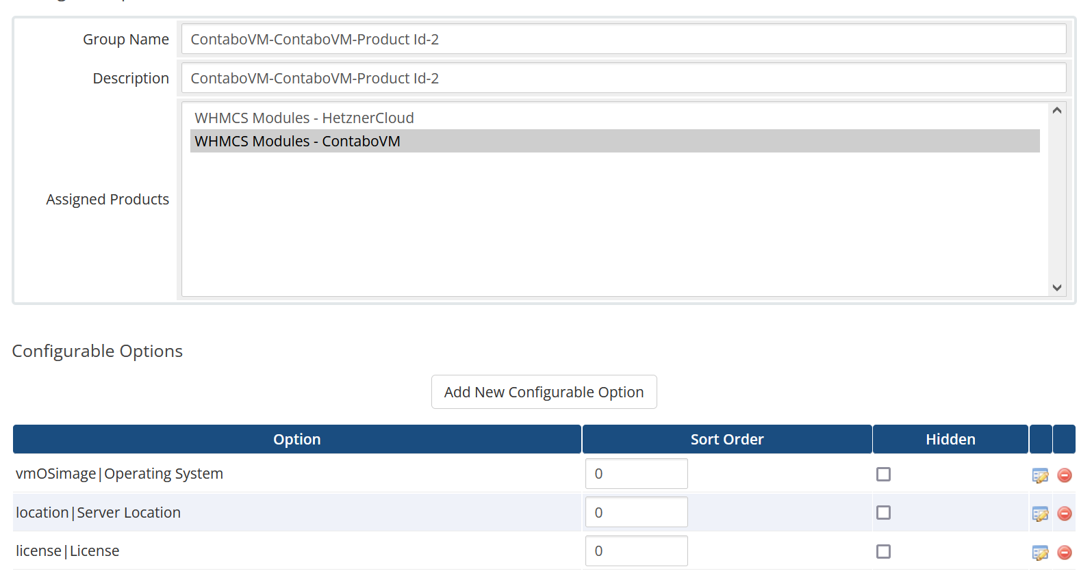 Contabo Automation WHMCS Module