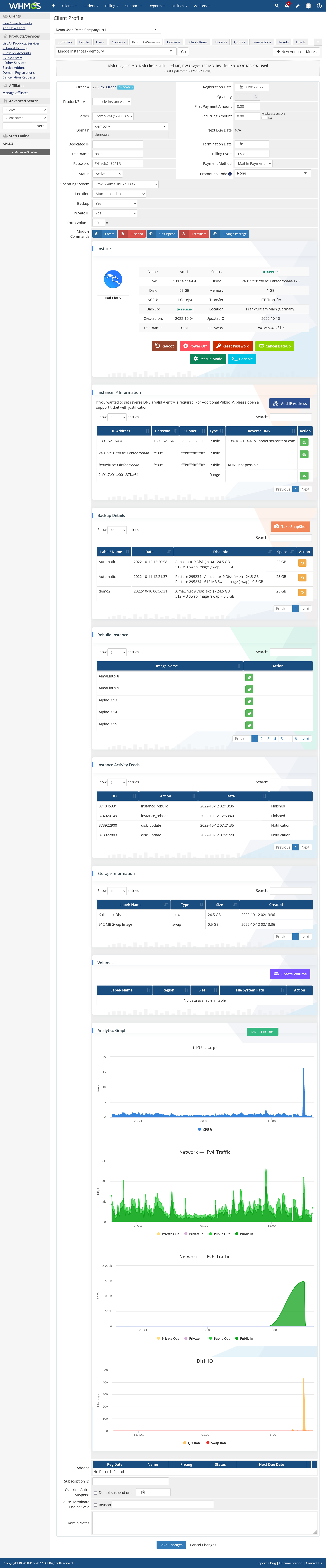 Linode Instance Automation WHMCS Module