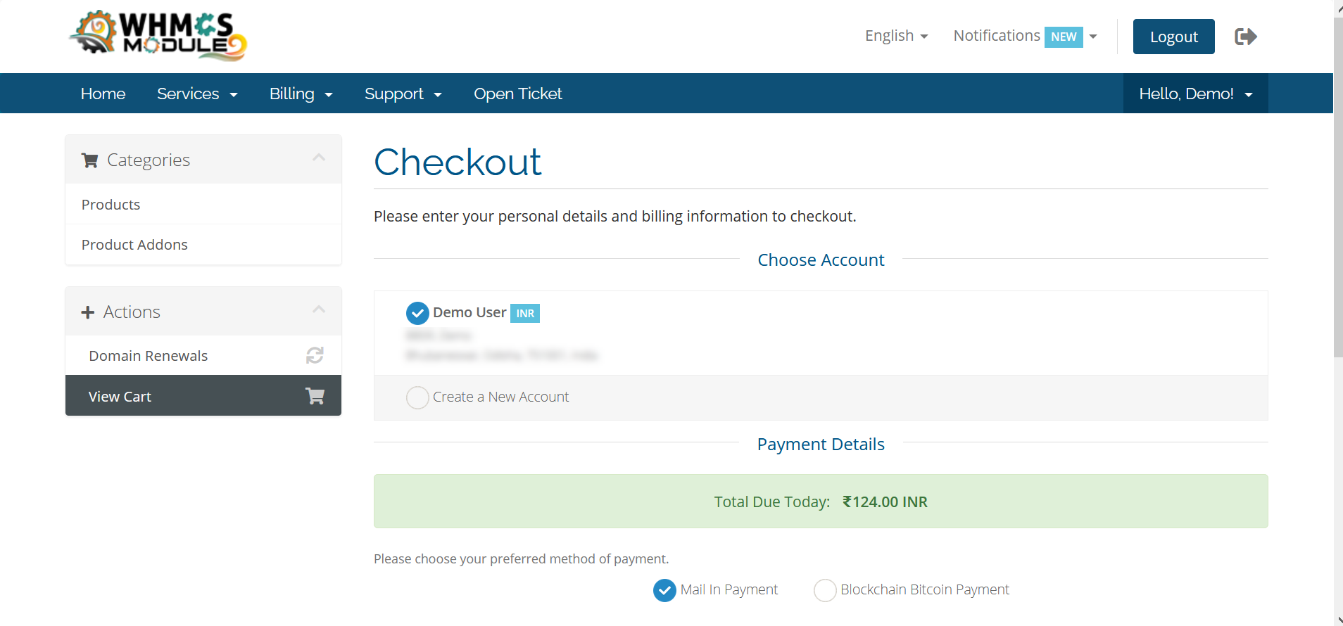 Payment Gateway Fees WHMCS Module