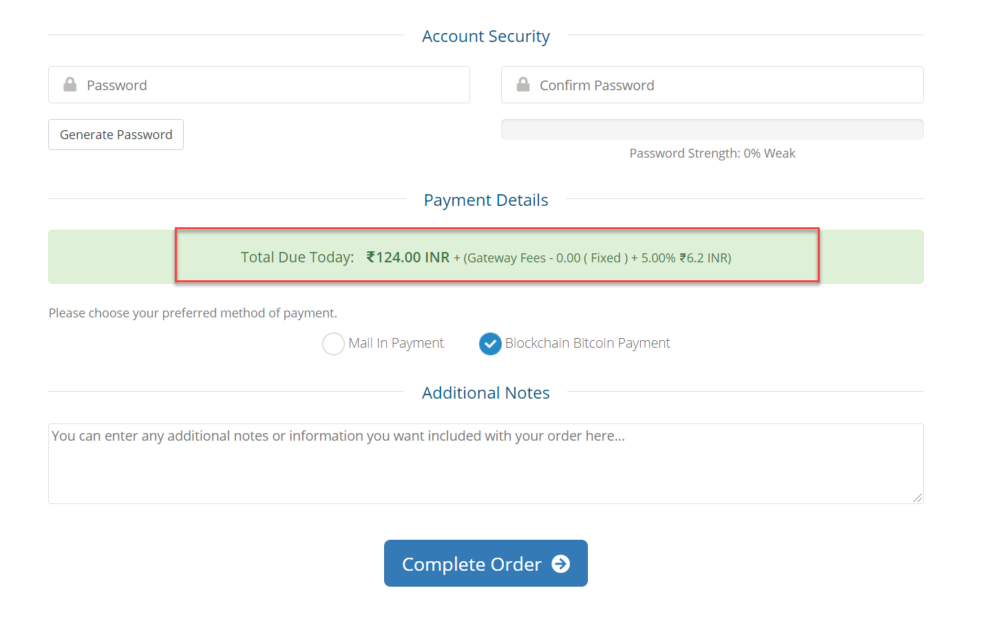 Payment Gateway Fees WHMCS Module