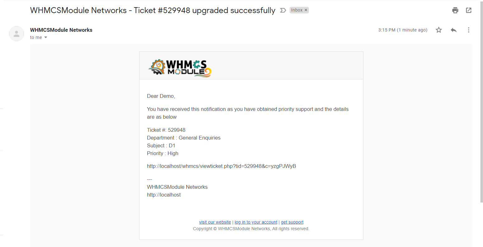 Premium support for WHMCS