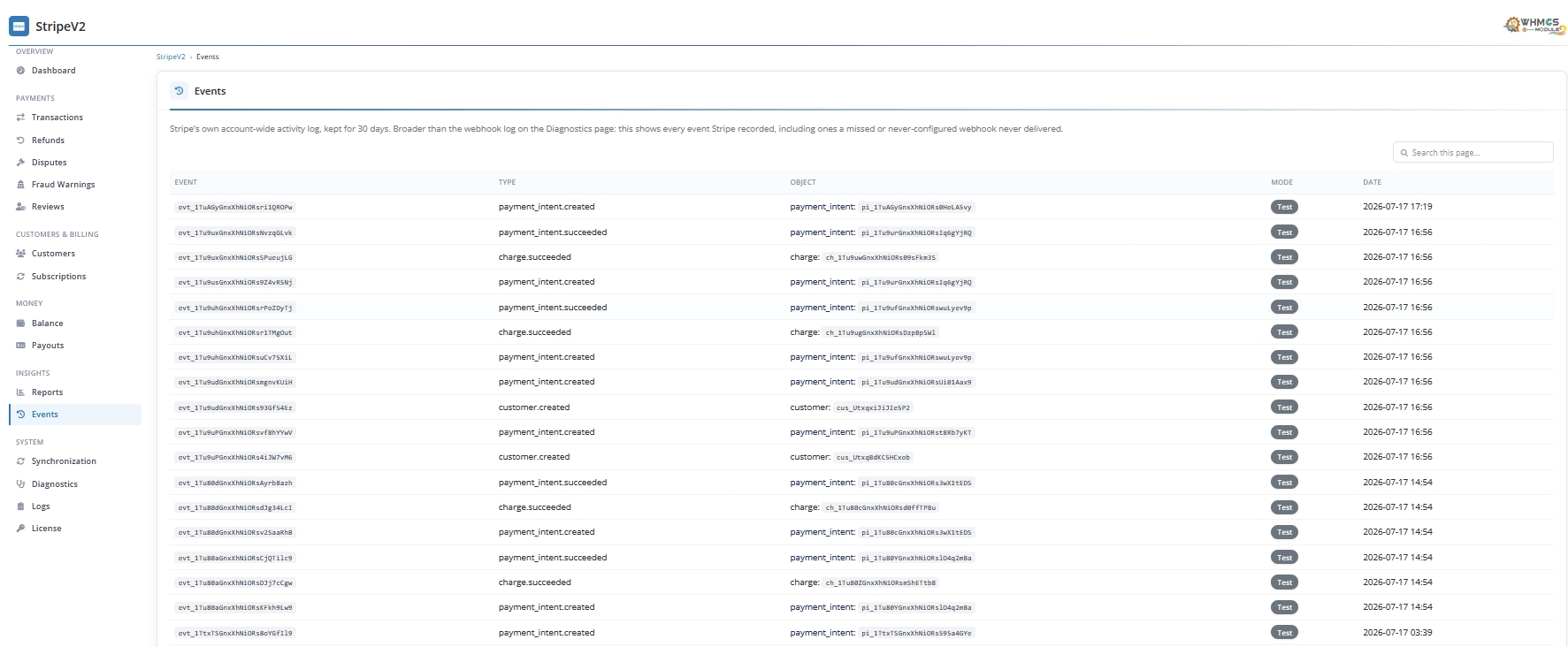 Stripe Payment Gateway Module for WHMCS