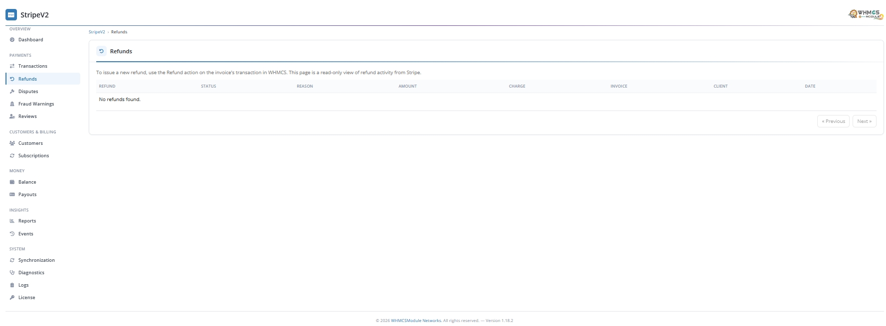 Stripe Payment Gateway Module for WHMCS