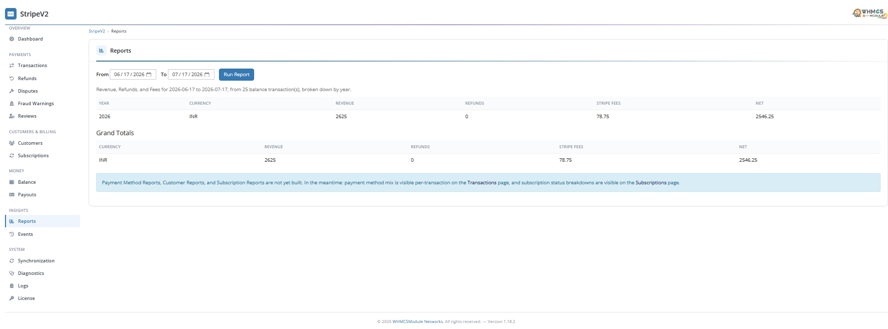 Stripe Payment Gateway Module for WHMCS