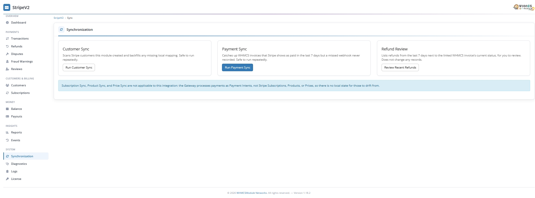 Stripe Payment Gateway Module for WHMCS