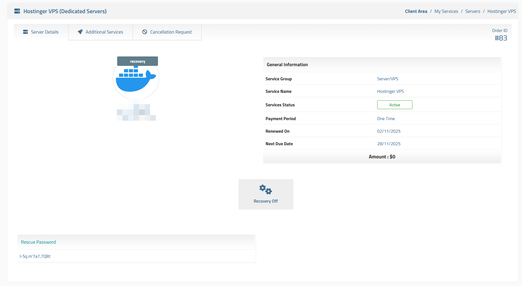 Hostinger Nextcloud Automation WISECP Module