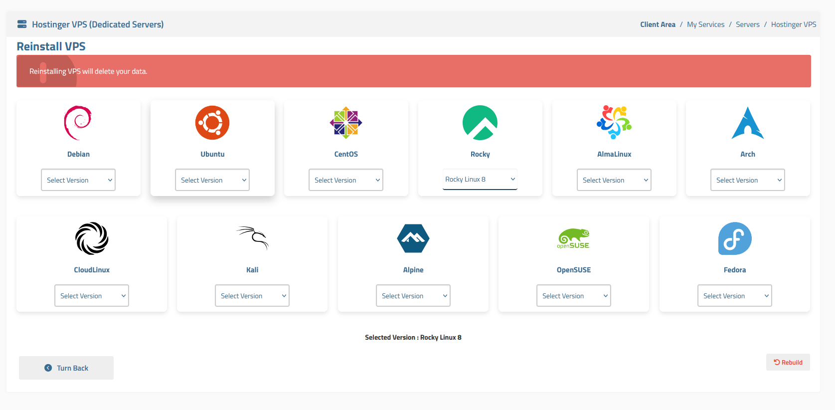 Hostinger KVM VPS Automation WISECP Module