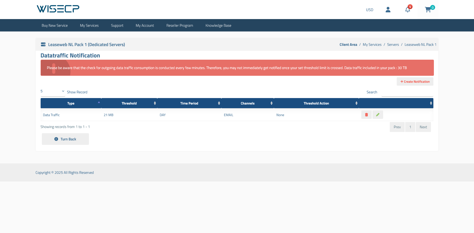 Leaseweb VPS Automation WISECP Module