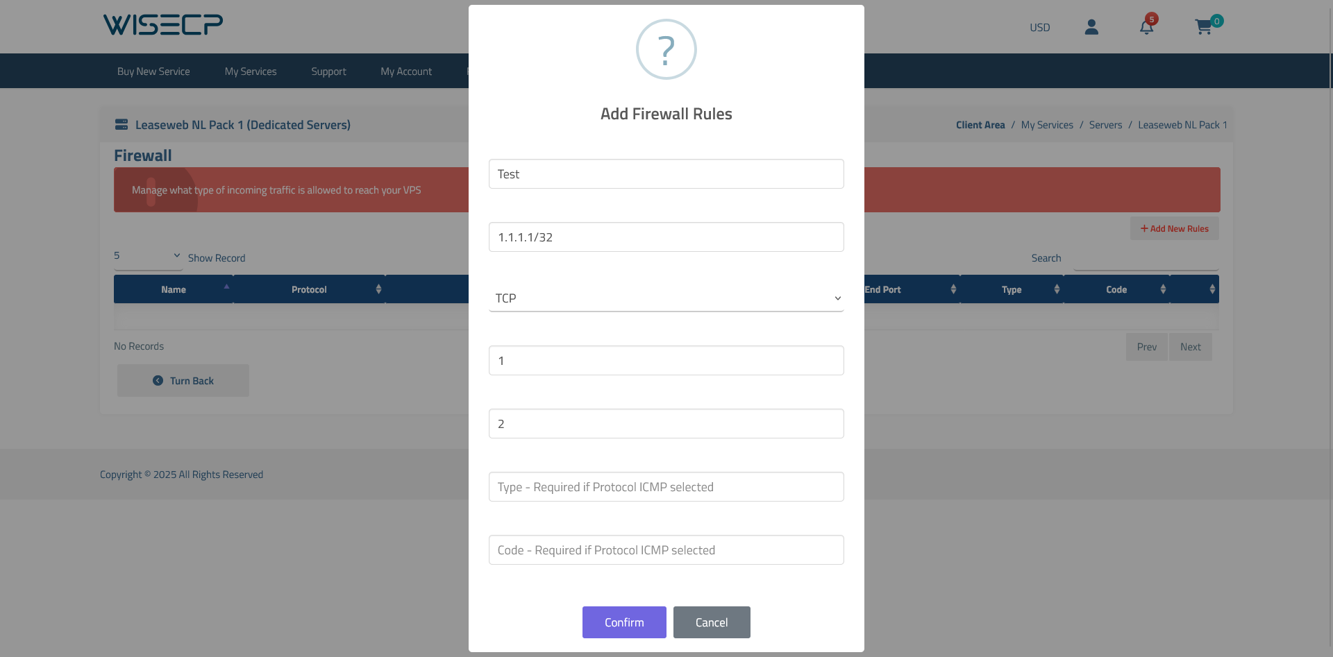 Leaseweb VPS Automation WISECP Module