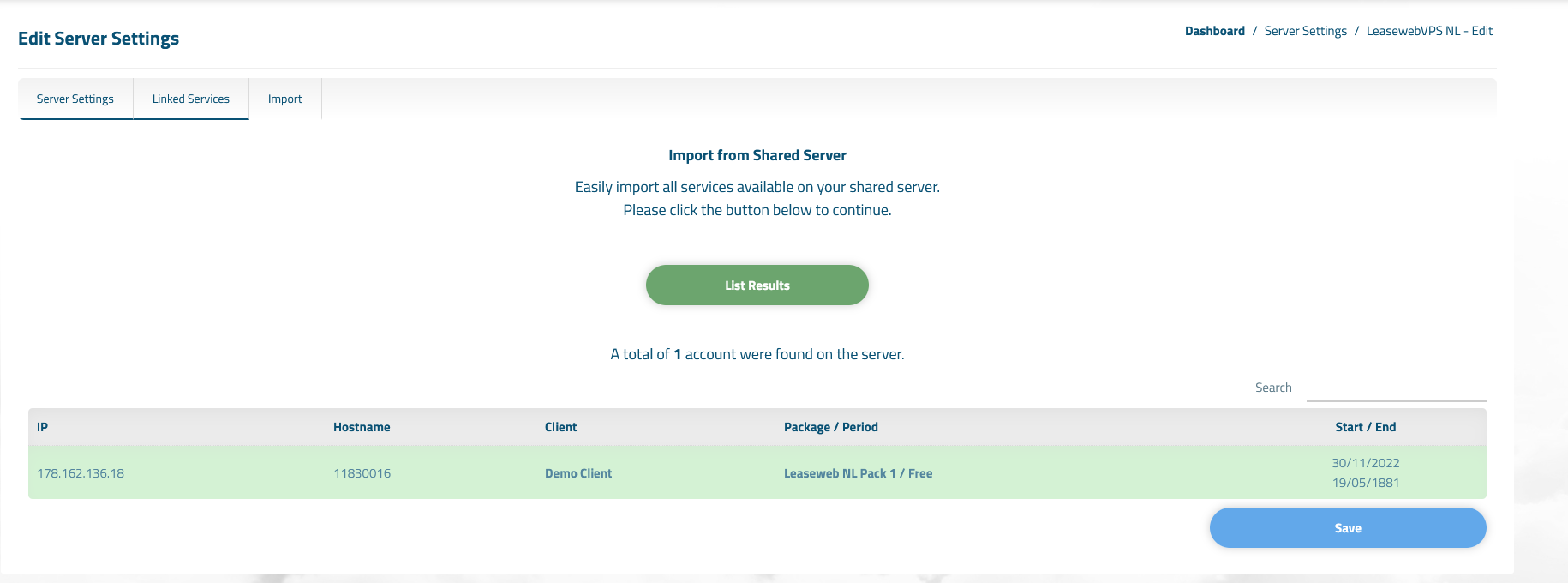 Leaseweb Block Storage Automation WISECP Module