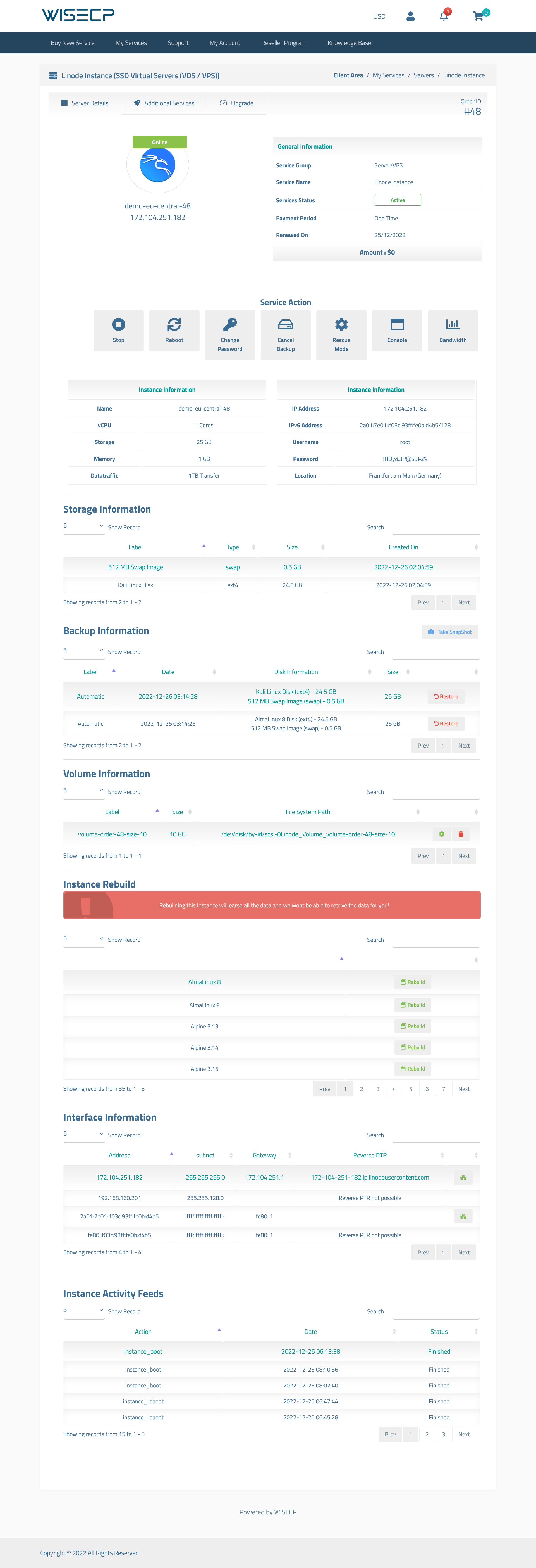 Linode Automation WISECP Module