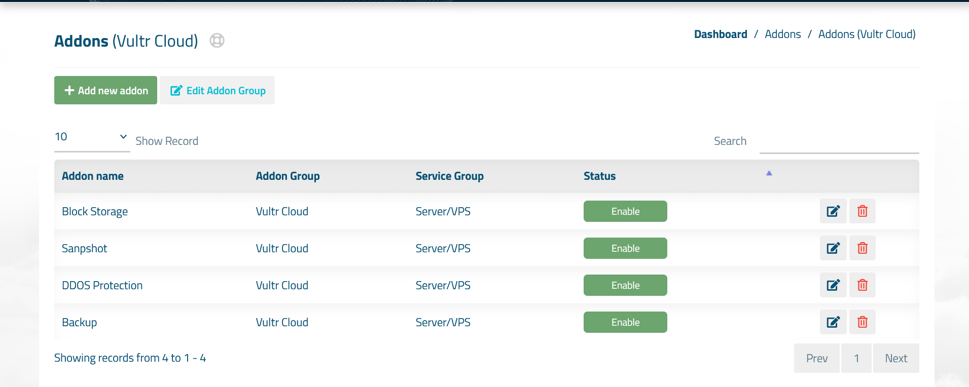 Vultr Instance Automation for WISECP