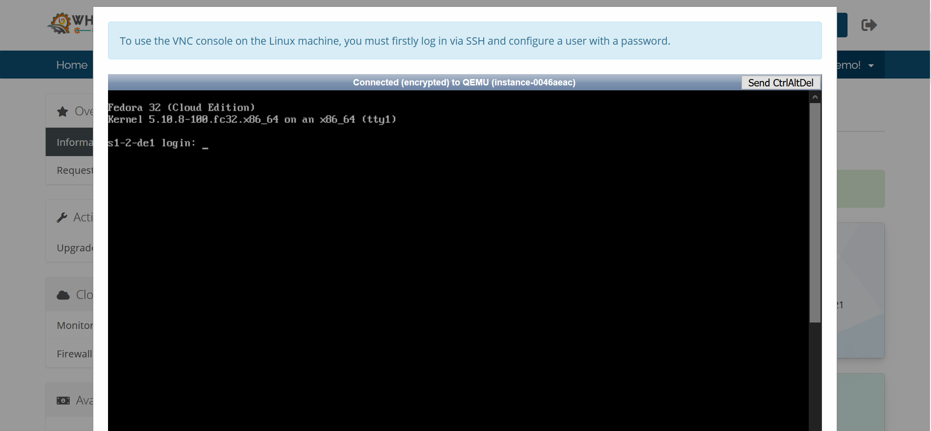 VNC Console