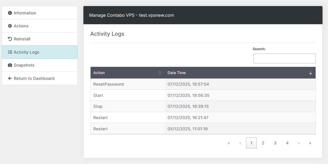 Task Logs