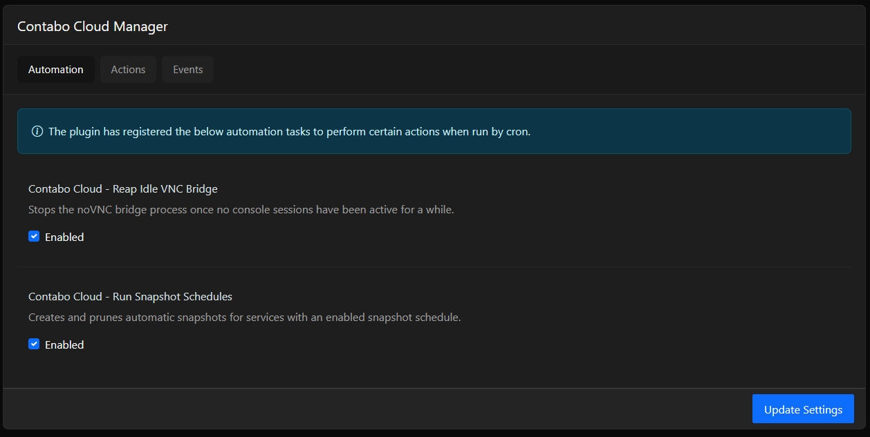 Contabocloudmanager Automation