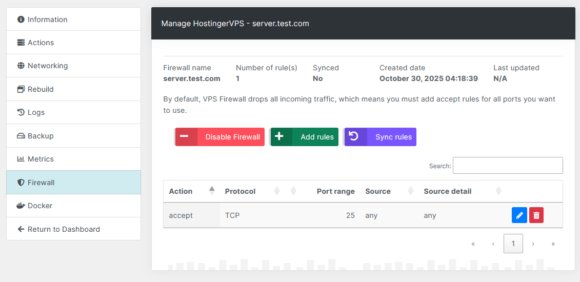 Firewall Rules