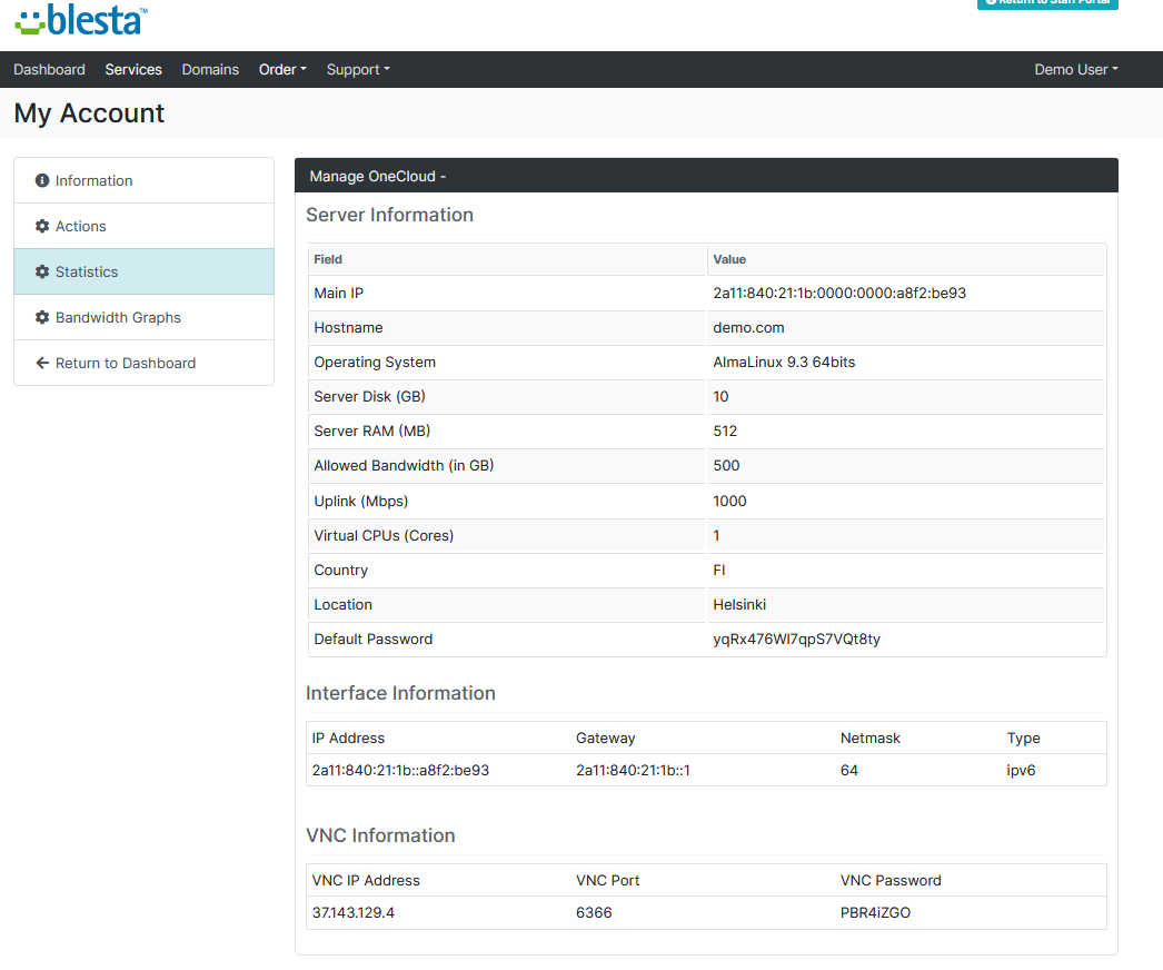 VNC Console
