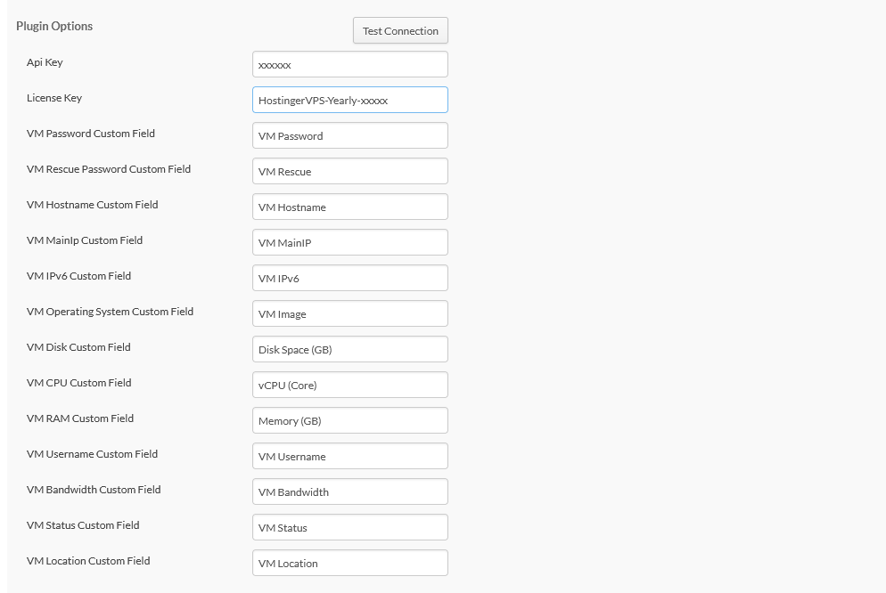 Plugin Options