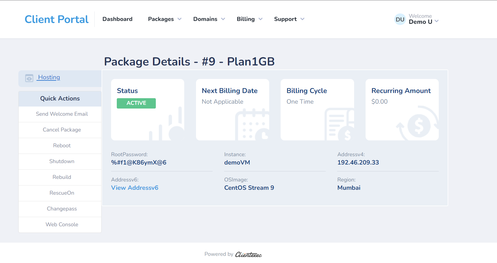 Linode VPS ClientExec