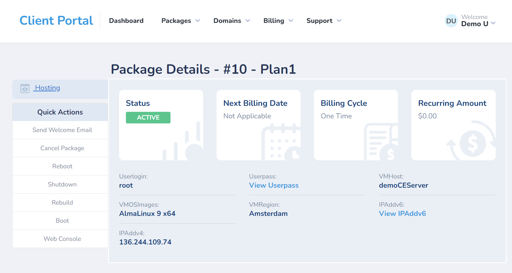 Vultr Bare Metal Clientexec