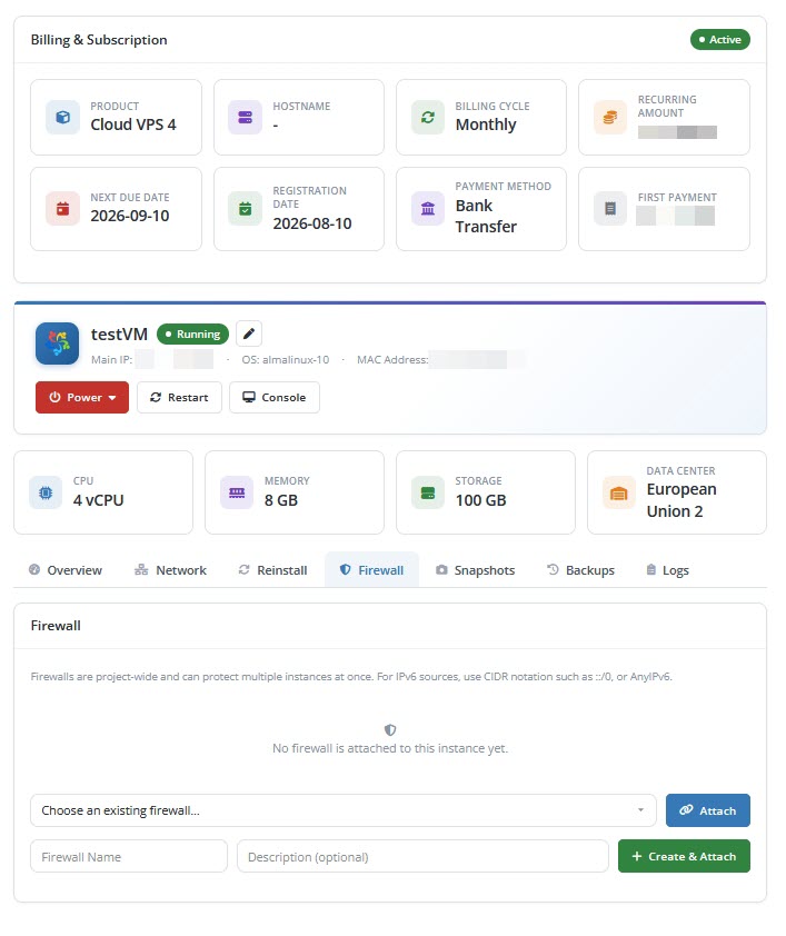 Billing Subscription Active