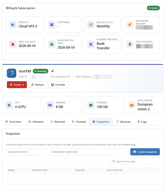 Billing Subscription Active 2