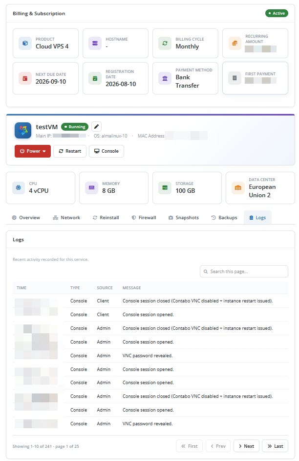 Billing Subscription Active 3
