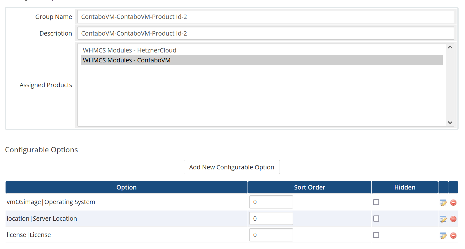 Config Options