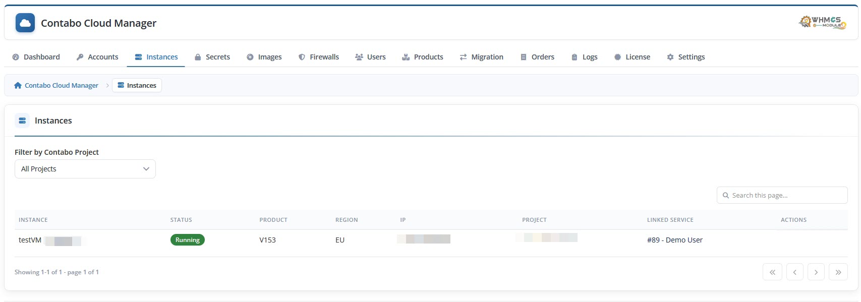 Contabocloudmanager WHMCS