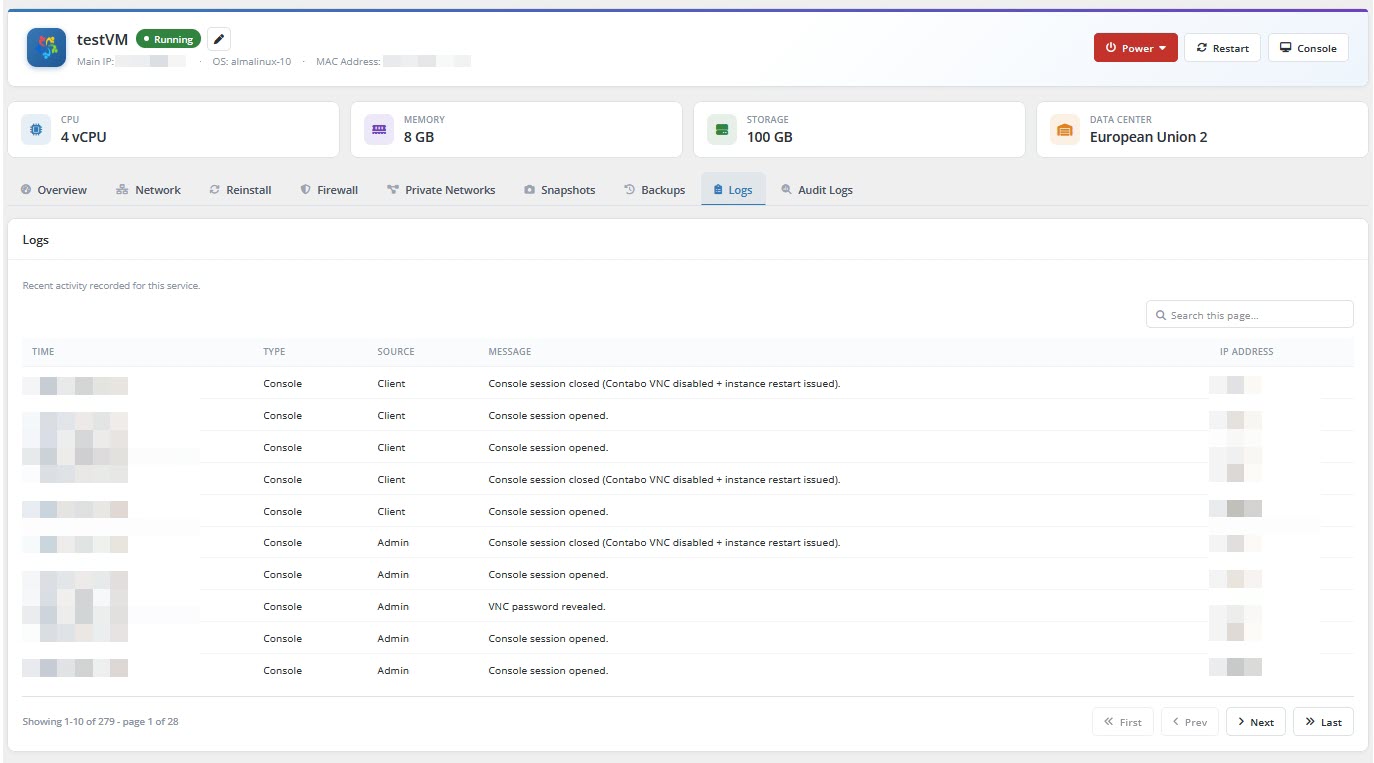 Testvm Running 3