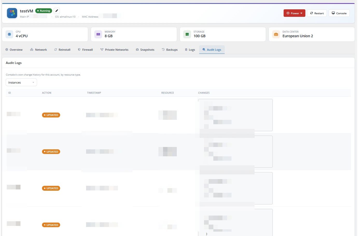 Testvm Running 4