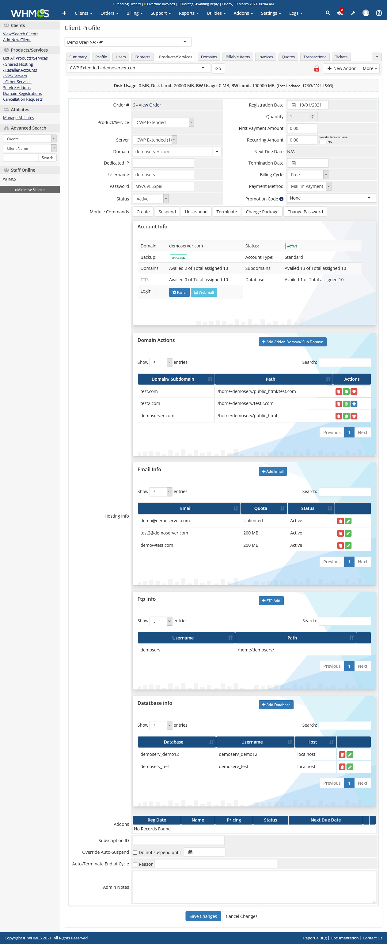 Admin Configuration