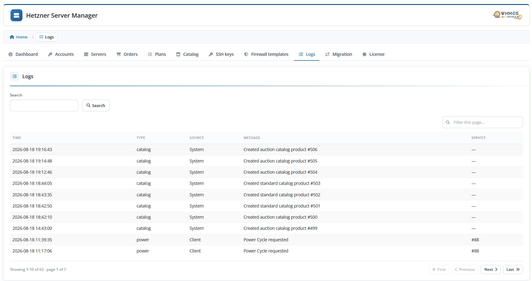 Addon Logs