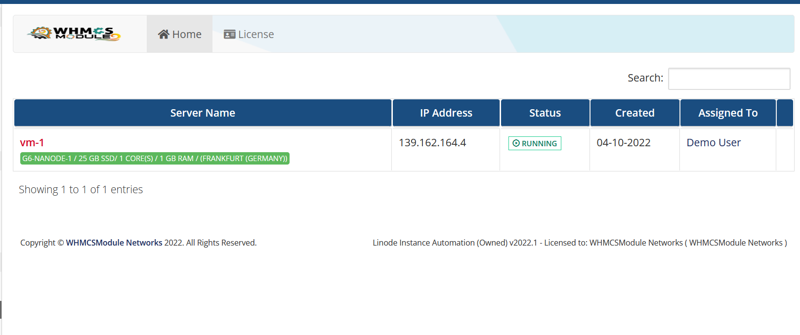 Instance List