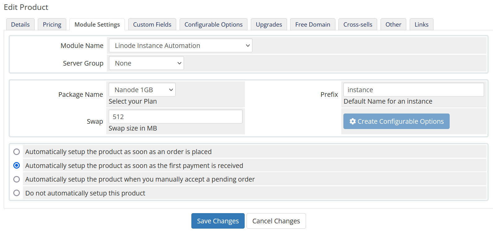 Module Settings