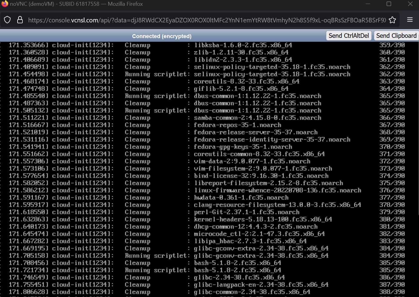 VNC Console